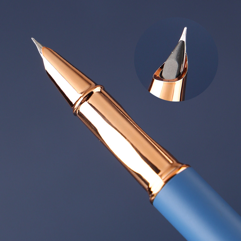 罗氏小学生钢笔学生专用三年级墨囊钢笔蓝黑墨囊可替换