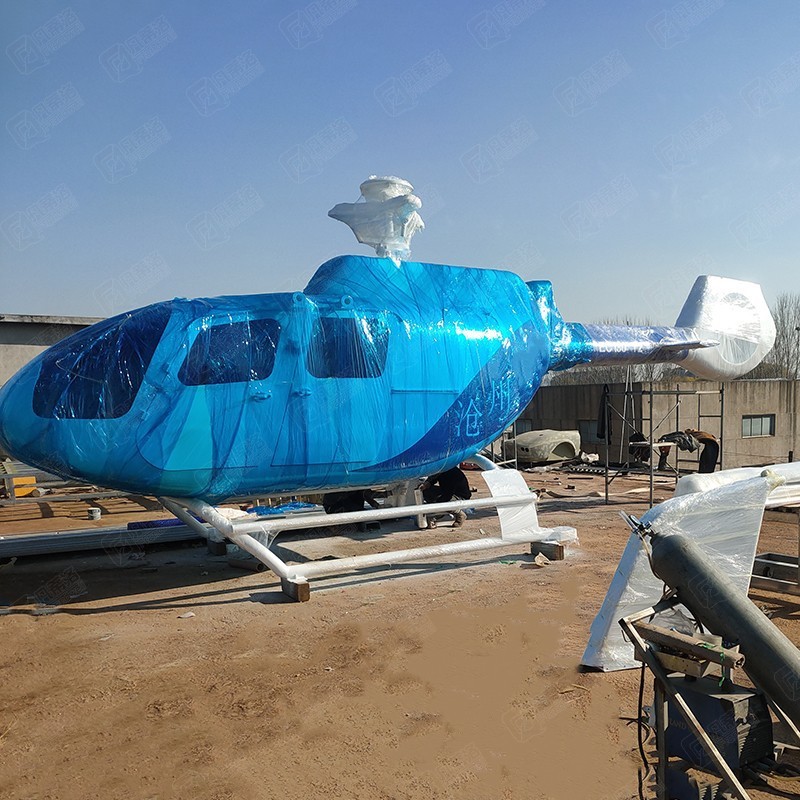 中国科技馆科直升机模型教铁艺战斗机航空模型静态运输飞机