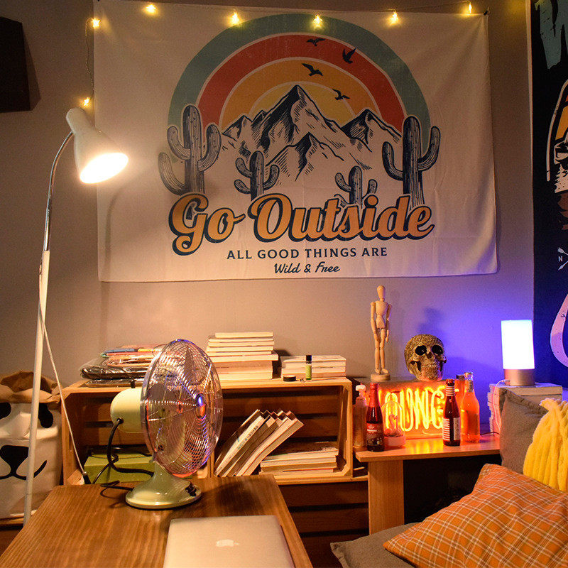 7oxw露营挂布床头背景布卧室墙面装饰布置ins风挂毯宿舍改造房间,居家布艺,挂毯/壁毯,淘宝优惠券,粉丝福利购,淘宝优惠卷