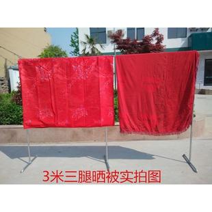 家用单杠卧室内晒挂衣服 镀锌管晾衣架子落地单杆式 凉铁多功能