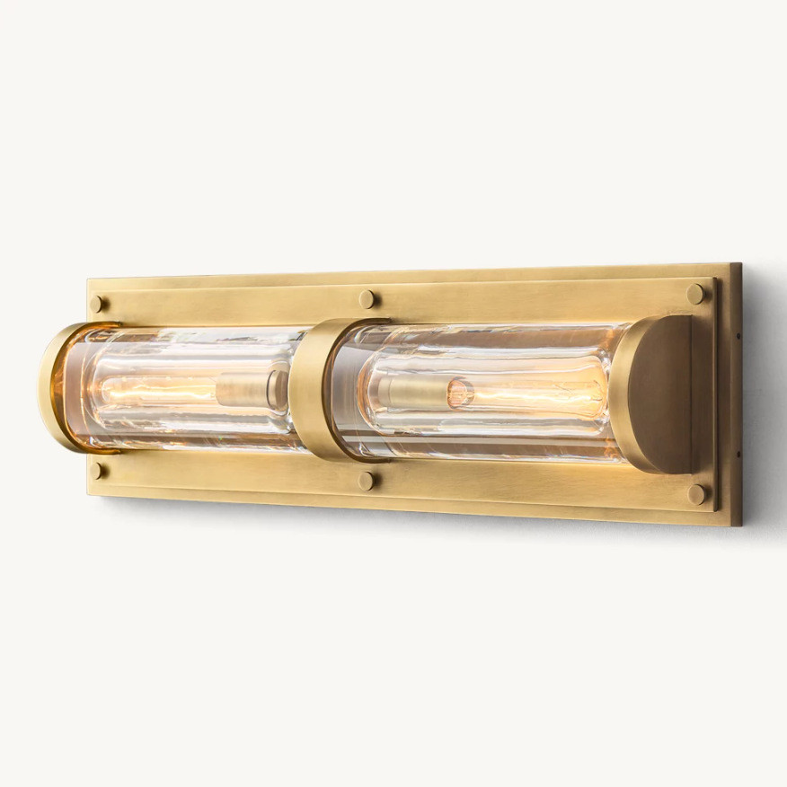 rh全铜美式壁灯现代欧式客厅背景墙灯过道北欧简约卧室灯具床头