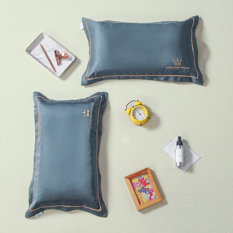 0fe960支夏天儿童枕套天丝枕头套30x50小号40x60冰丝枕套35x55凉