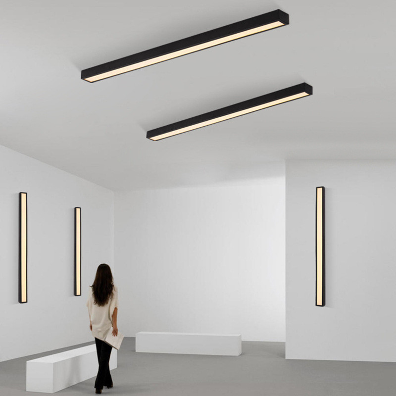 北欧简约一字长条吸顶灯餐厅客厅过道走廊玄关卧室现代简约线形灯