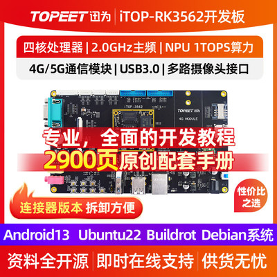 迅为RK3562开发板ARM四核A53核心板瑞芯微国产人工智能Linux安卓