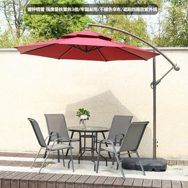 户外遮阳伞香蕉伞圆形大太阳伞大伞庭院奶茶店香蕉伞摆摊折叠伞