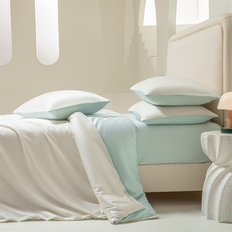 tencel莱赛尔纤维天丝四件套床单被套凉感冰丝夏季床笠三件套裸睡