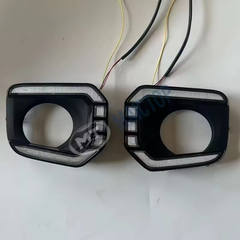 热销雾灯框改装塔2016-2023年适用于库玛tacoma前改装带灯雾灯框