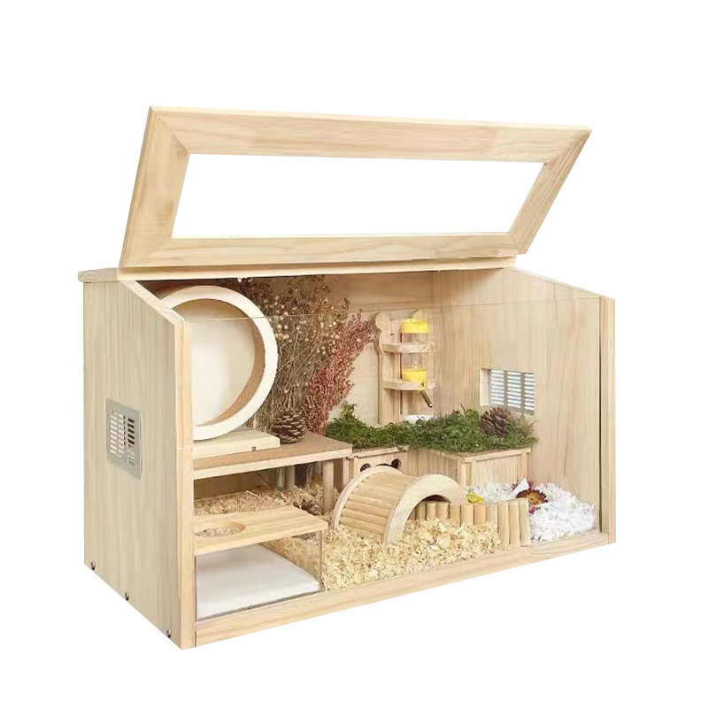 木制亚克力芦丁造景饲养箱控温保温箱造景箱专用箱养殖鸡宠物窝