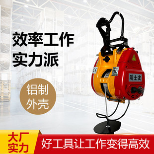 热销升降机电动葫芦微型便携悬挂小吊机家用小型提升机电葫芦小金
