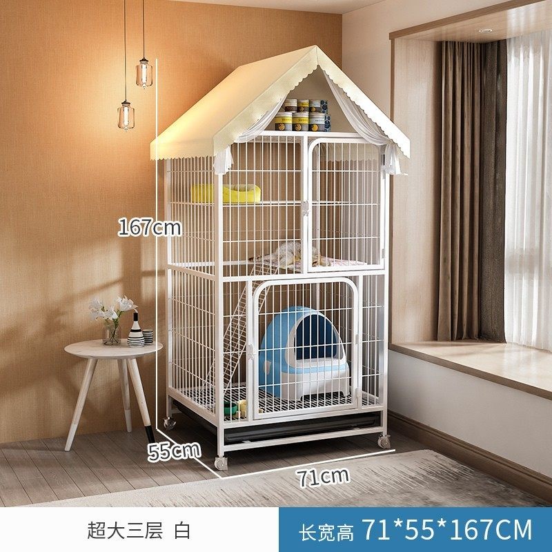 猫笼子空室内猫咪用品猫舍猫屋猫砂一体别墅猫窝猫家用笼两层城堡,宠物/宠物食品及用品,猫爬架,淘宝优惠券,粉丝福利购,淘宝优惠卷