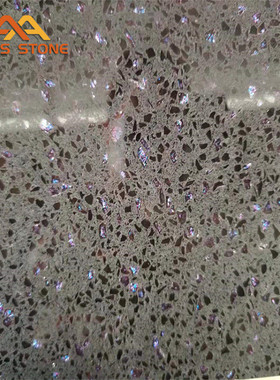 定制人造石英石颜色丰富银星紫色台面门槛石厨房台面窗台石人造石