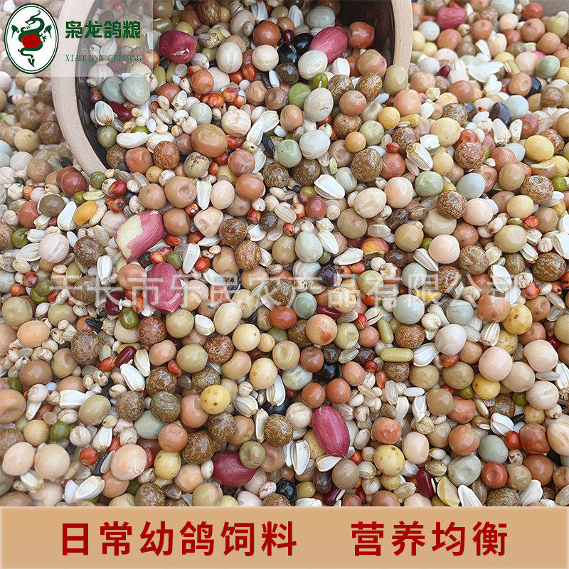 枭龙鸽粮幼鸽aaa食鸽信鸽营养饲料鸽子赛鸟食观赏鸽50斤