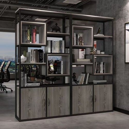 办公室屏风展示柜铁艺花架装饰架客厅落地玄关架美发店产品展示柜