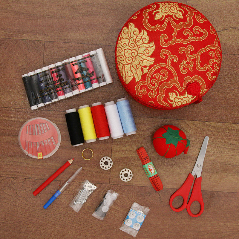 婚庆用品新人订婚新娘缝纫女方出嫁针线包布艺结婚针线盒陪嫁套装,节庆用品/礼品,春节礼盒,淘宝优惠券,粉丝福利购,淘宝优惠卷