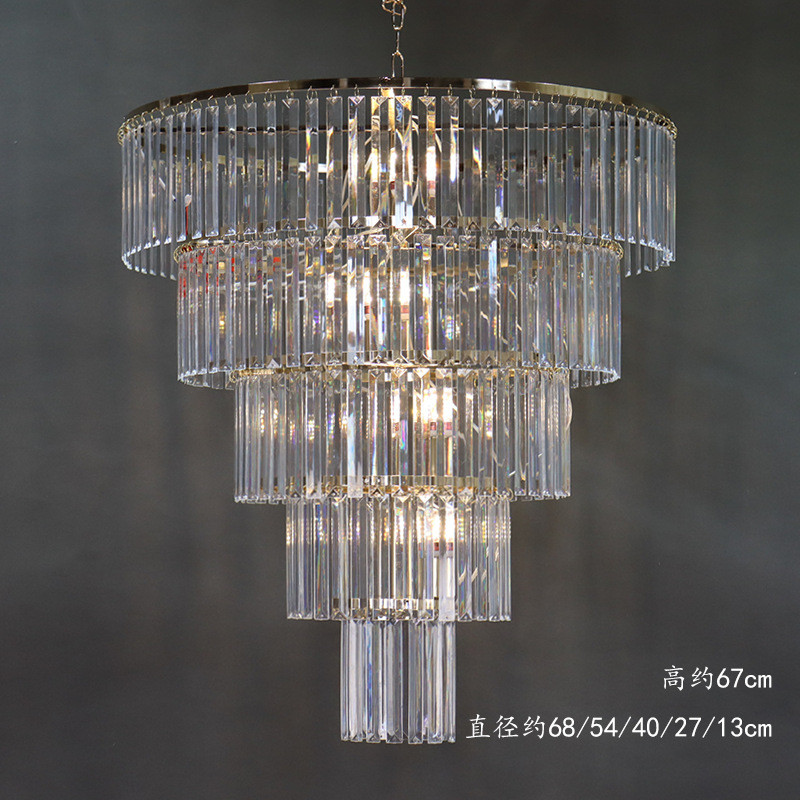 新款亚克力宴会厅水晶吊灯婚庆酒店冰条灯吊顶挂件婚礼堂灯具