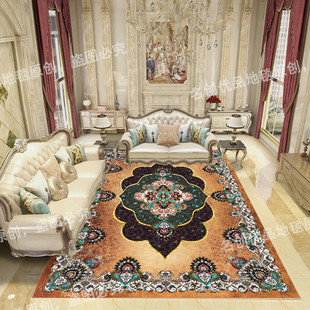 复古波斯土耳其欧式大地毯客厅茶几毯卧室轻奢民族风满铺家用地垫