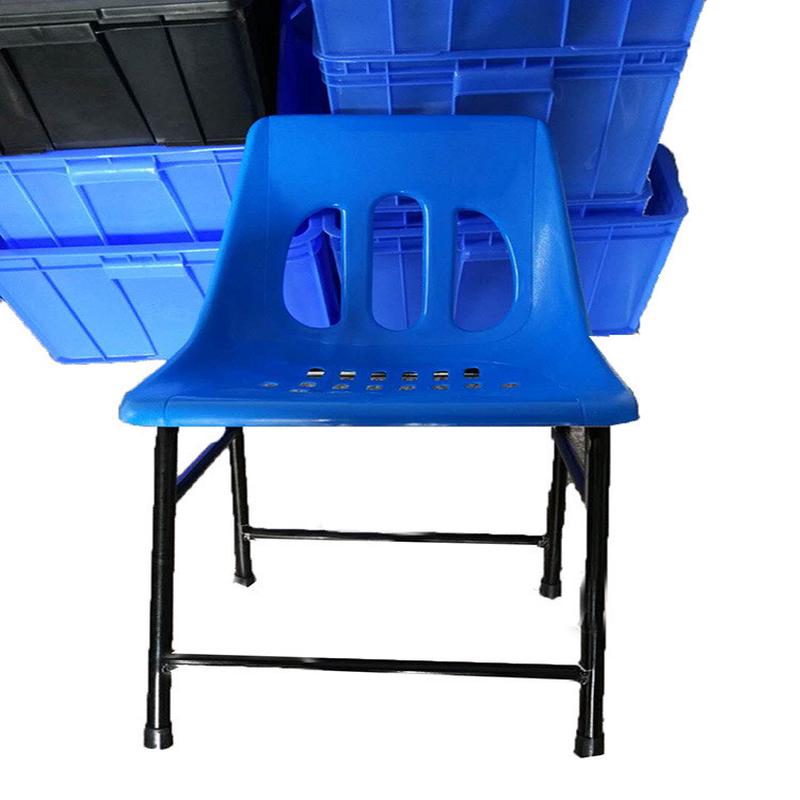 供应靠背塑料椅防静电车间钢塑椅子椅子流水线防静电工作椅四脚凳