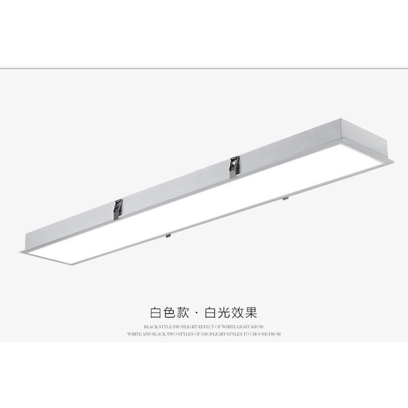 嵌入式平板灯办公室铝材学校吊线灯写字楼灯集成led灯直发光灯具