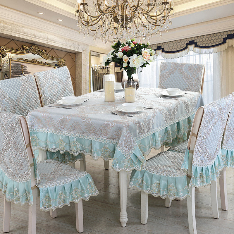 x6ro批发欧式中大款餐椅垫坐垫餐椅套餐桌布布艺椅套餐桌布圆桌布