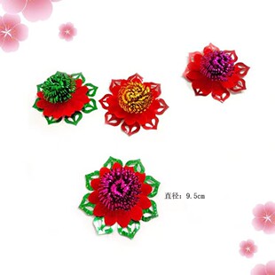潮汕装塔花泡沫花糖畔福桃装用配件工艺品纸制品装饰花斋菜花小花