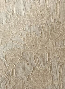 生产厂直发创意潮流亚麻棉提花剪花面料41316