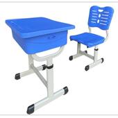 可升降abs课桌椅中小学生儿童学习培训书桌家用教室课桌椅套装