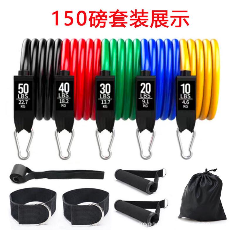 工厂11拉力器乳胶拉力绳件套拉力带弹力绳健身套装登山扣