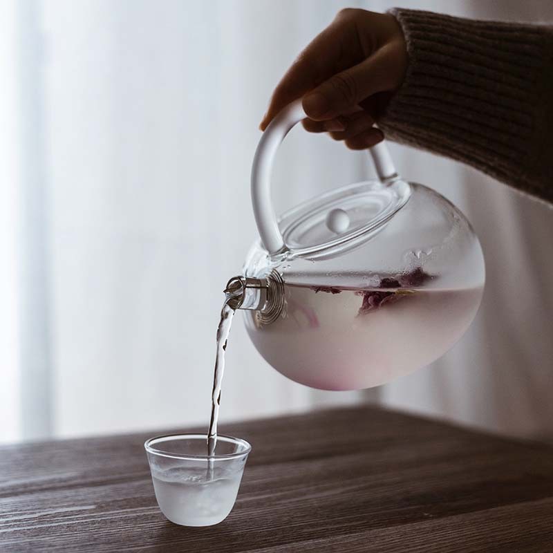 雨秉日式云雾玻璃烧水壶泡茶提梁功夫泡茶器电陶炉煮茶壶