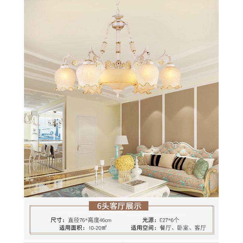 欧式吊灯复古卧室灯店铺影视创意美式仿古民宿餐厅简欧别墅古铜色