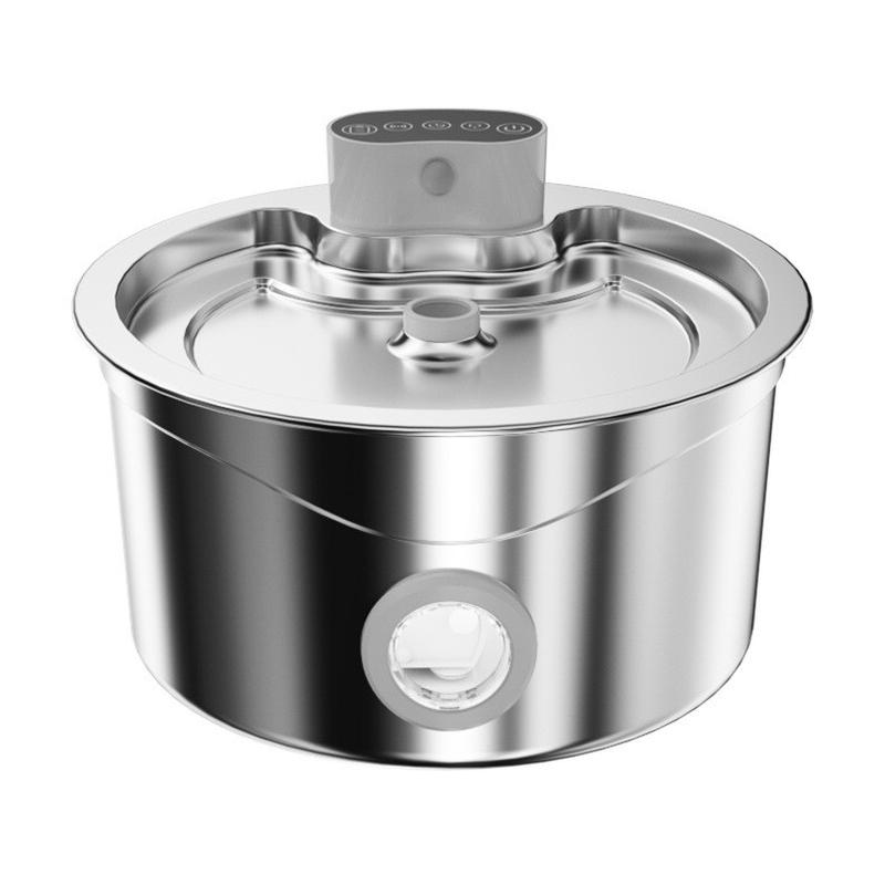 不锈钢恒温智能饮水机无线充电宠物感应出水猫咪自动饮水机不插电