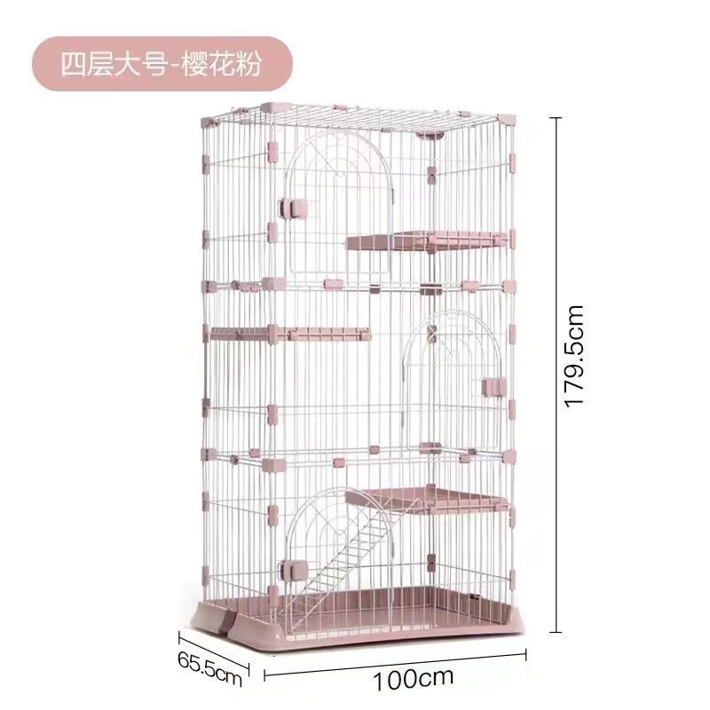 猫笼子家用室内别墅屋幼猫超大号自由空间双层三层带厕所一体猫舍