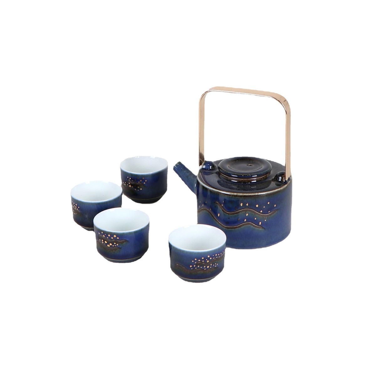 新中式日式陶瓷茶具套装禅意茶壶茶盏托盘样板房客厅软装饰品摆件