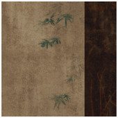 客厅竹子玉兰艺术抽象无框画 饰画新中式 茶室中古风复古法式 民宿装