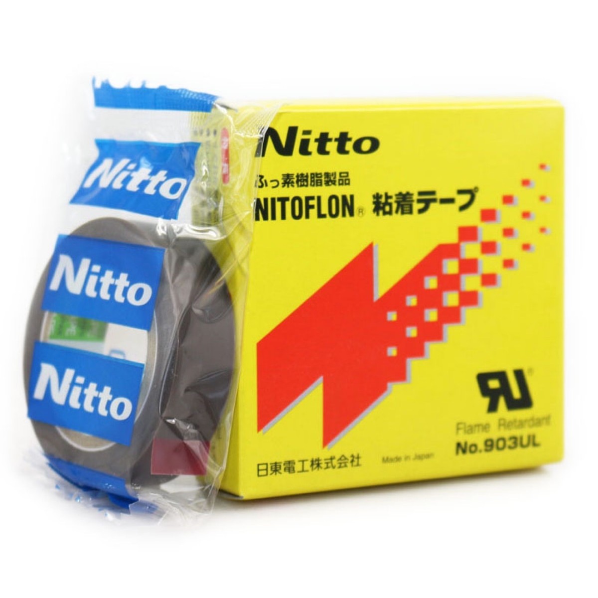 日东903ul高温胶带铁氟龙 封口机阻燃绝缘隔热胶布 铁氟龙胶带
