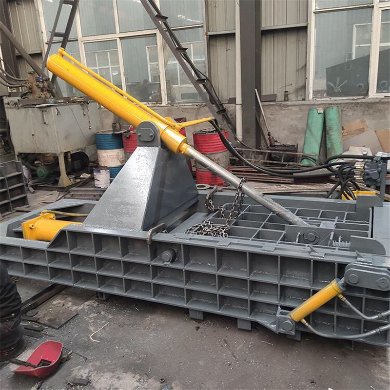 热销小型废钢压块机废铁皮油漆桶压缩打包机125吨双缸金属废料压