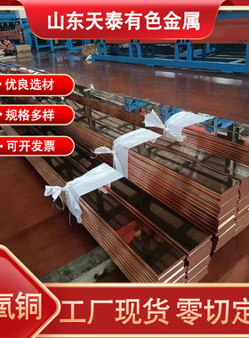 tu1无氧铜排高导电tu2无氧铜接地导电排方排c1020无氧紫铜紫铜