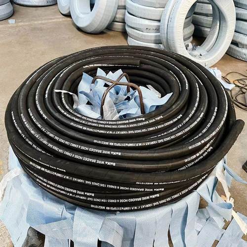 注浆机水油输送高压胶管矿山设备钢丝编织液压油管农业机械橡胶管