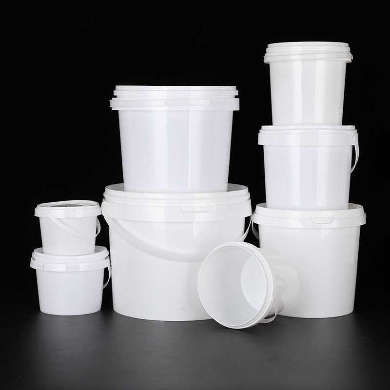 塑料批发厂家小圆桶手提压盖密封防漏pp桶食品级塑料桶方形塑料桶