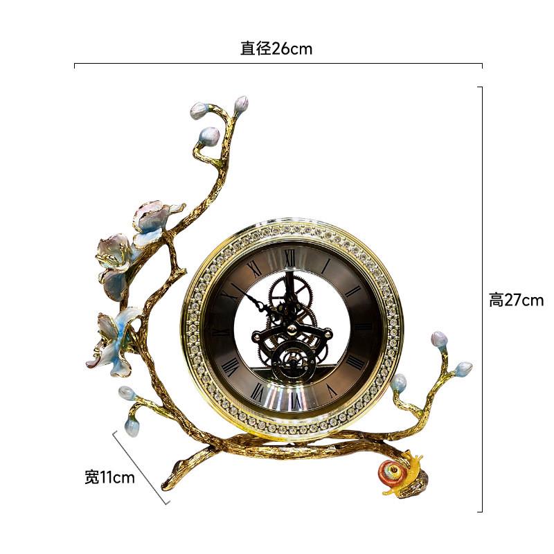 美式复古铁艺简约挂钟金属欧式齿轮钟表家用客厅装饰创意时钟