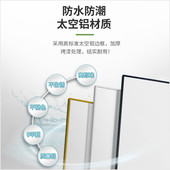 批发方浴室镜子免打孔带置物架卫生间壁挂贴墙自粘方型镜批发