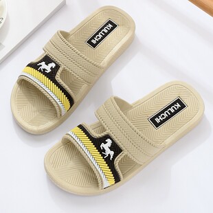 夏季厚底拖鞋男士家用防滑居家软底洗澡浴室凉拖鞋男外传一字拖软