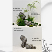 假山玻璃钢石园林景观软装 造景青石水太湖石 仿真假山石日式