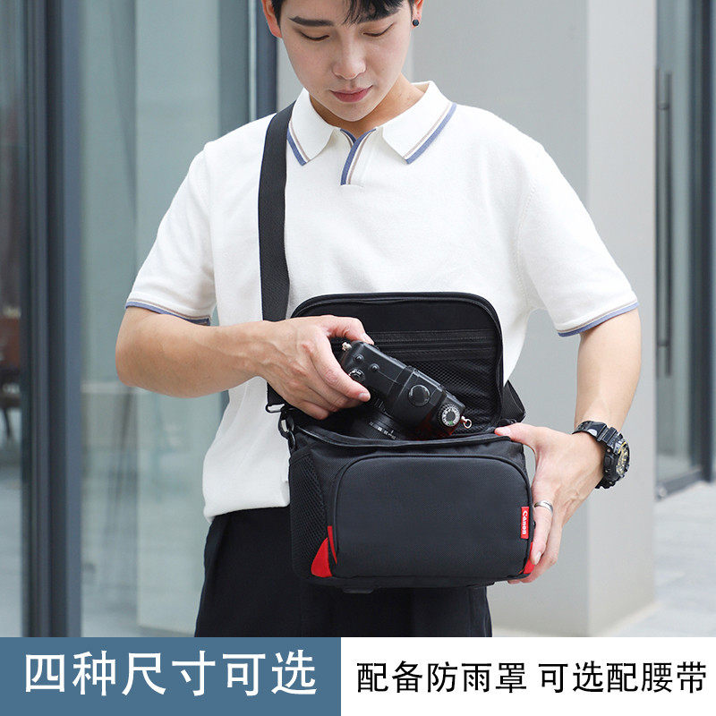 适用于微单相机包单反微单单肩男女摄影背包6D2800D80D200D二代90