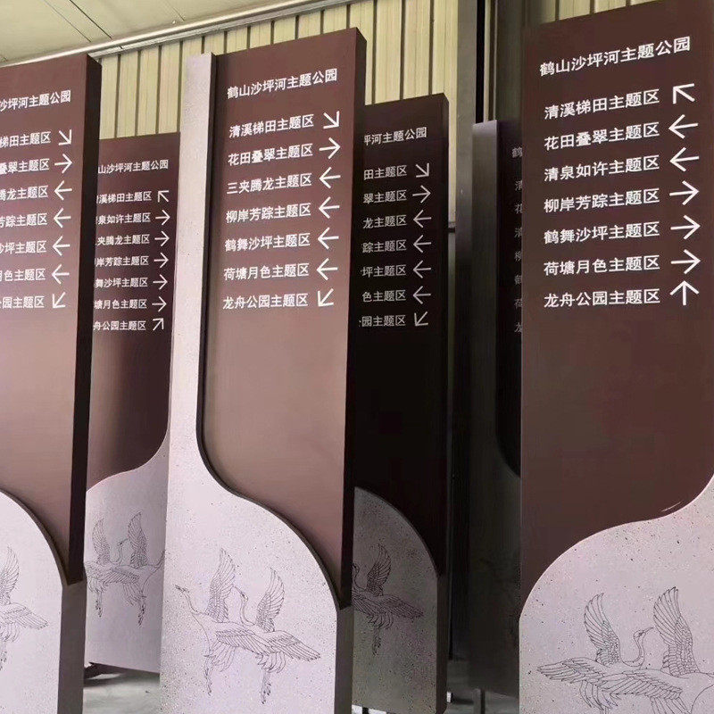 旅游景区导览图户外爱护花草警示宣传栏景区介绍牌提示牌制作