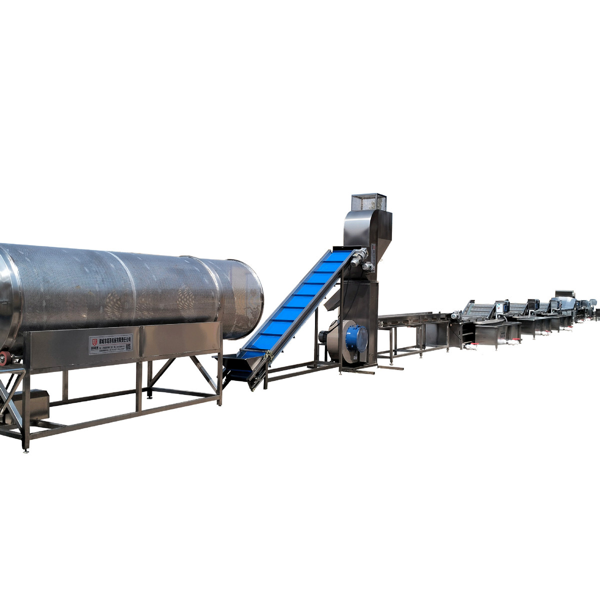 速冻油麦菜青菜清洗菜设备蔬菜莜麦加工苦菜漂烫冷却流水线机器