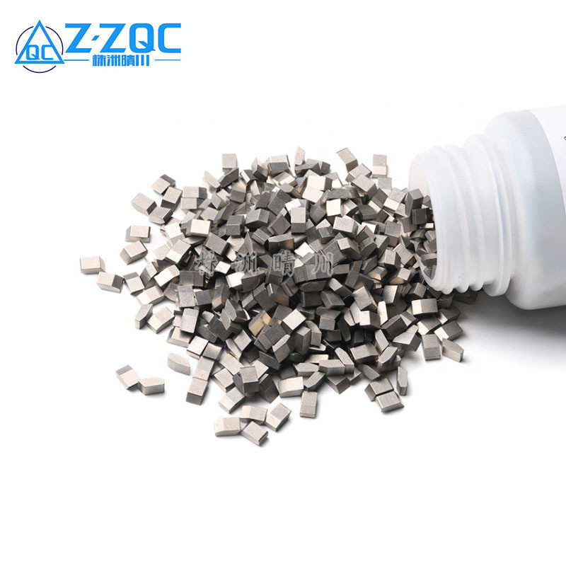 圆棒硬质合金锯齿片木工锯片耐磨钨钢锯齿刀片锯齿粒株洲