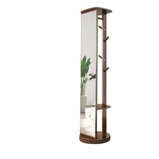 全身镜落地镜家用实木挂衣架带镜子一体客厅卧室穿衣镜旋转试衣镜