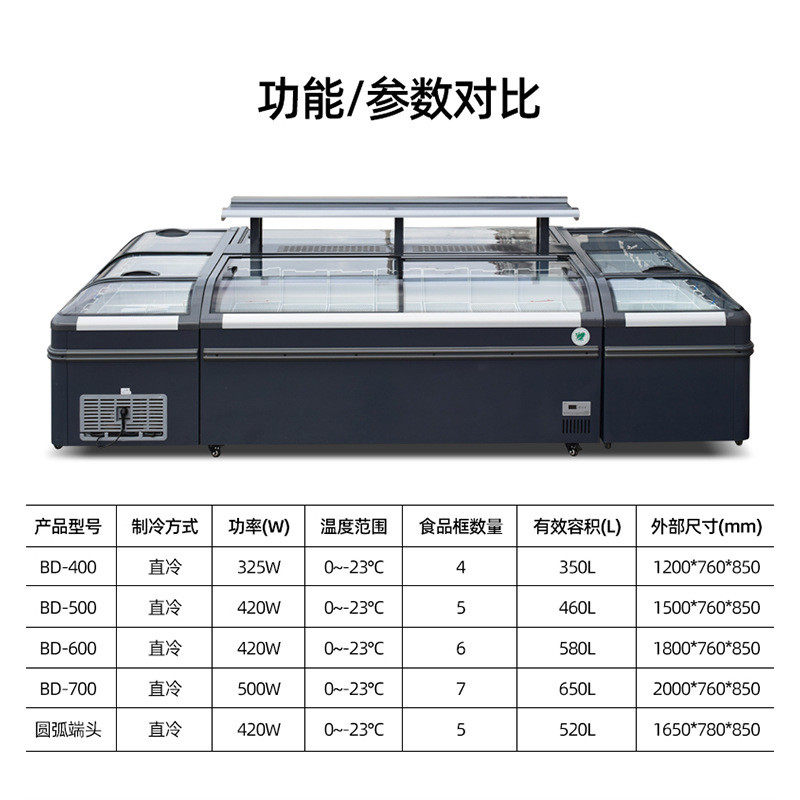 热销超市圆弧岛岛馒头水饺冷冻圆弧柜柜海鲜展示柜商用家用冰柜冷,大家电,冷柜/便携冷热箱配件,淘宝优惠券,粉丝福利购,淘宝优惠卷