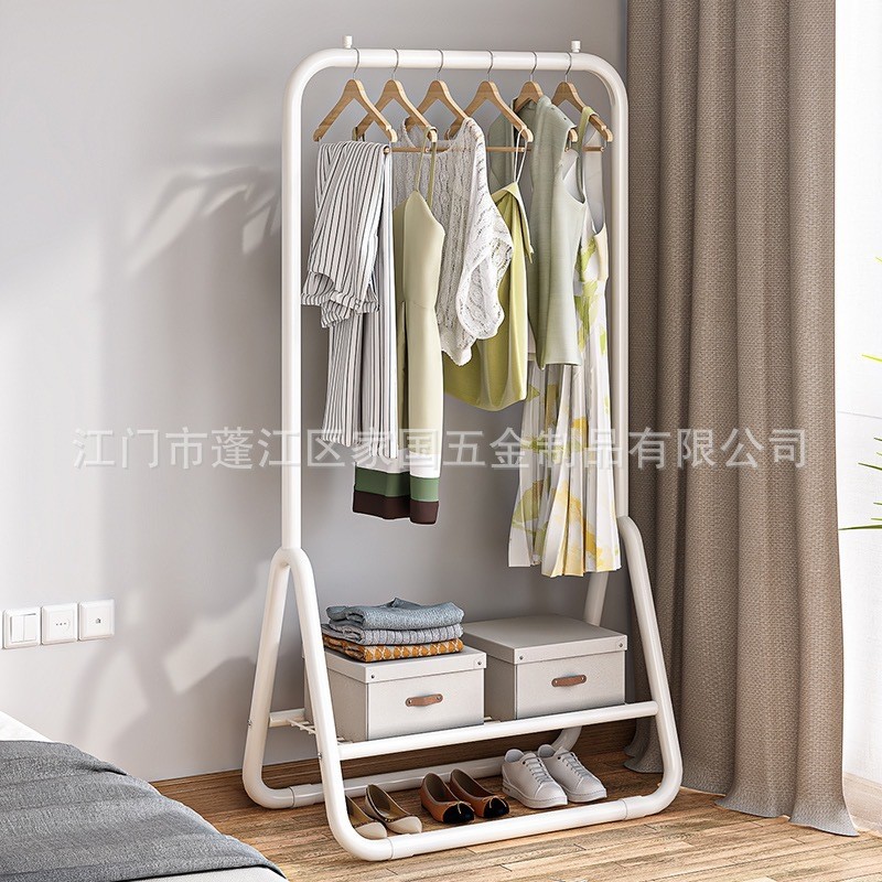 晾衣架卧室挂衣架衣帽架室内简约落地衣架家用落地简易凉衣服架子