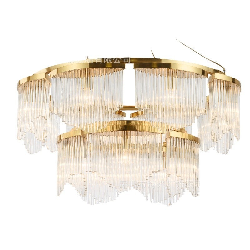 轻奢后现代客厅吊灯卧室酒店创意简约餐厅水晶别墅服装店装饰灯具